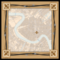 This iconic scarf embodies both the spirit of the city of New Orleans and the love of our football team in one perfectly set scene. Bold black leather belts and gold chains frame the city map as our beloved fleur-de-lis sits right at the heart of it all! Hand rolled edges.The unmistakable gold and black border truly elevates this one of a kind piece. Pre order now for a late October delivery date.
100% Silk Twill 22X22 in.
 Made in France 